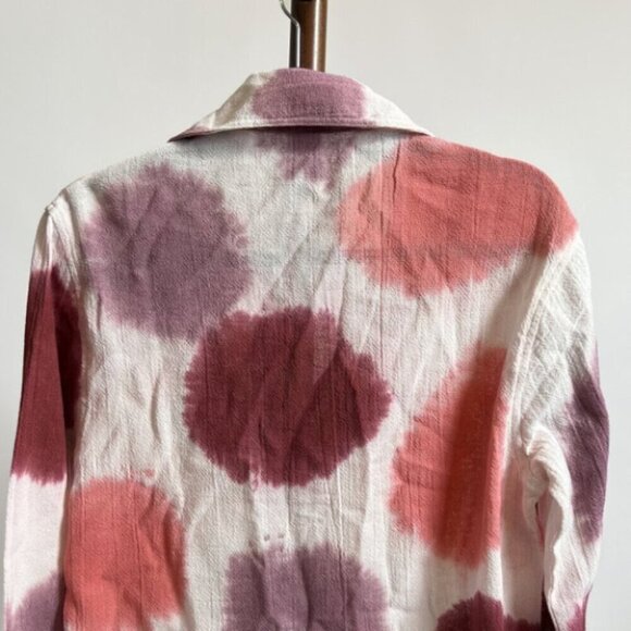 Jen's Pirate Booty for Free People Venice Beach Button Down Shirt Pink - Picture 6 of 9